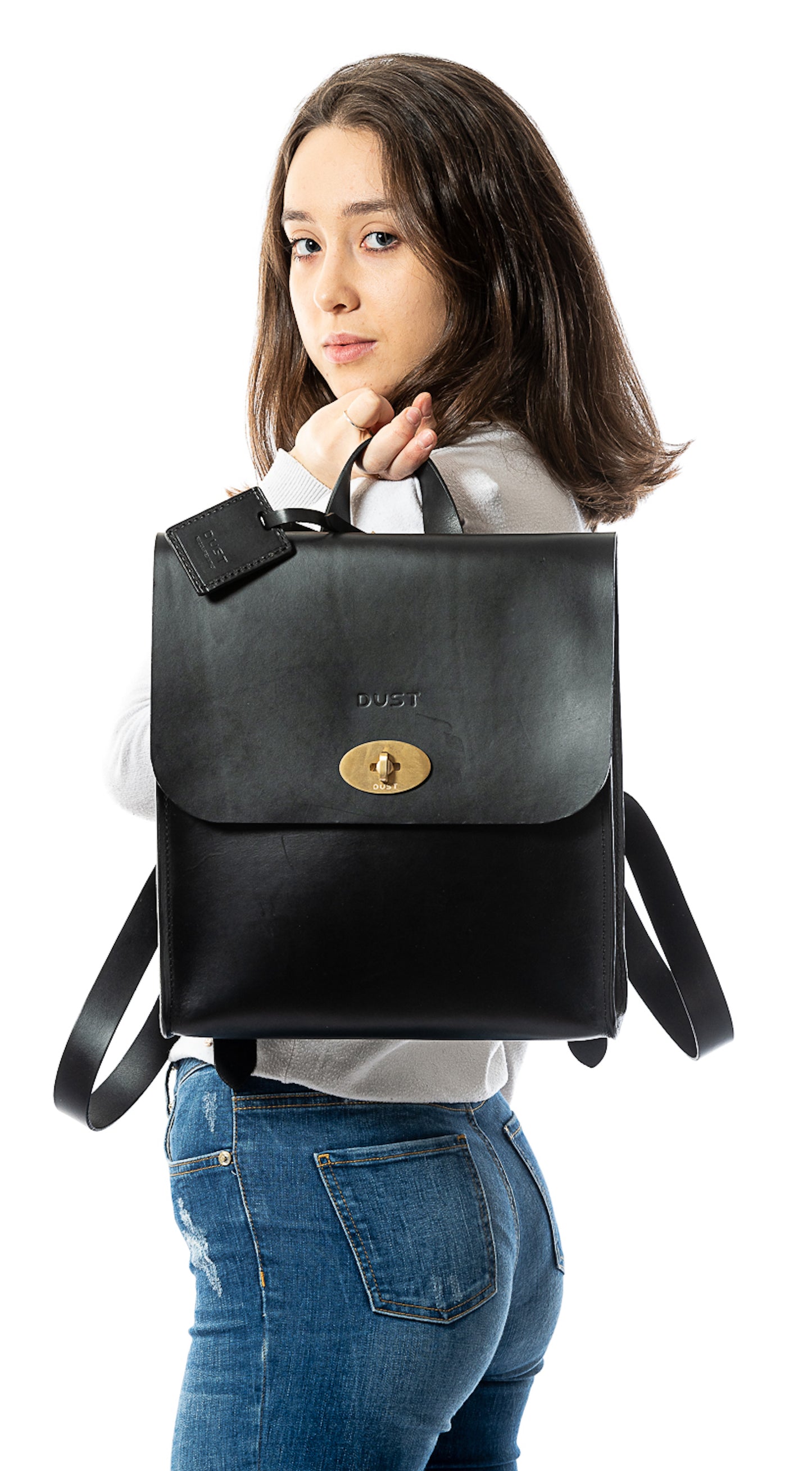 Zaino in pelle in Cuoio Black Artist Collection