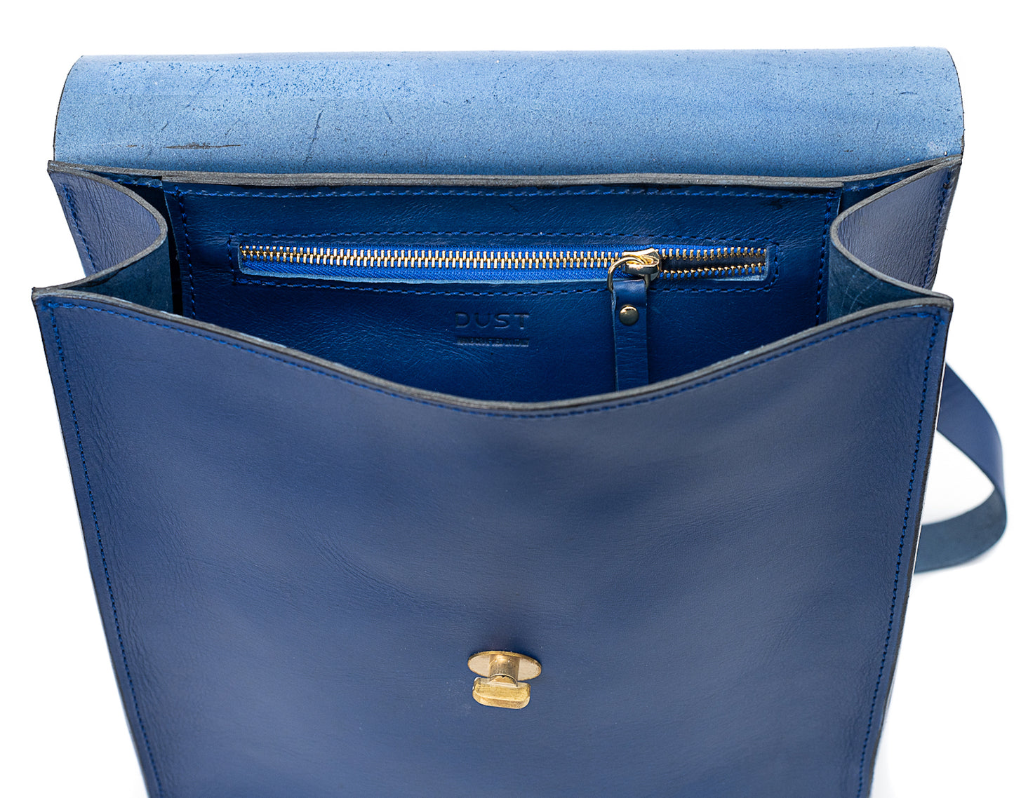 Zaino in pelle in Cuoio Blue Artist Collection