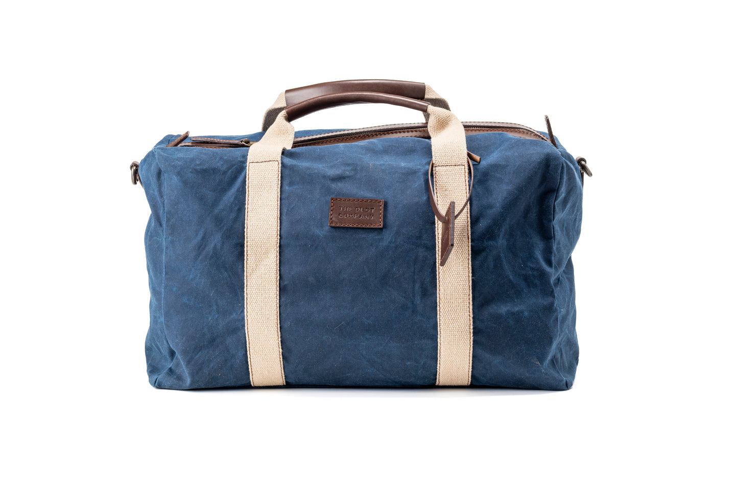 Duffle Bag In Waxed Cotton Made in USA Blue