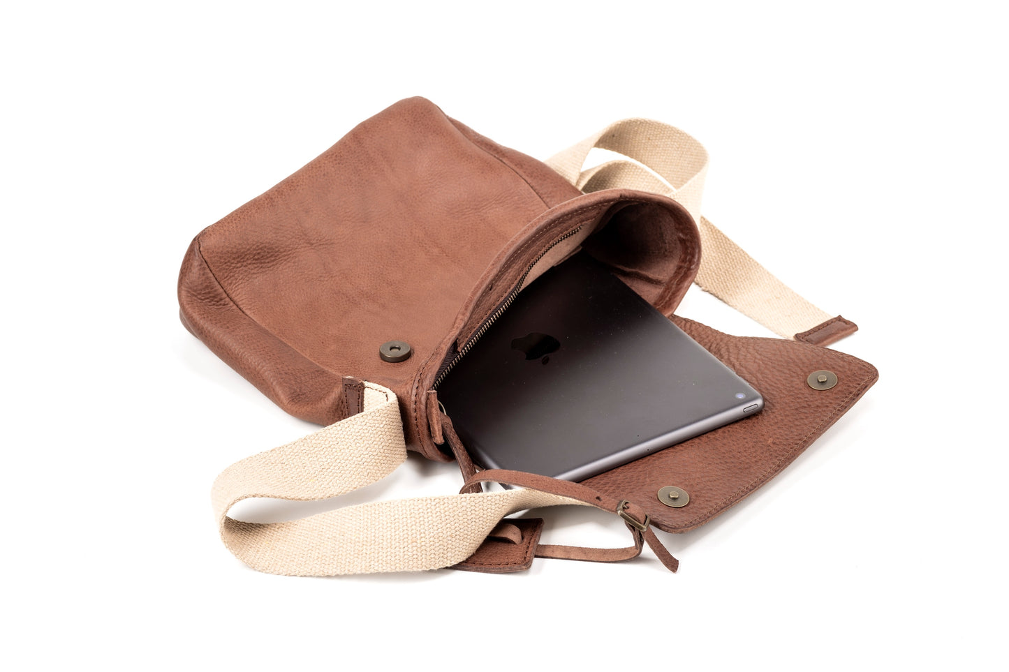 Leren Messenger Tobacco Park Avenue Collectie