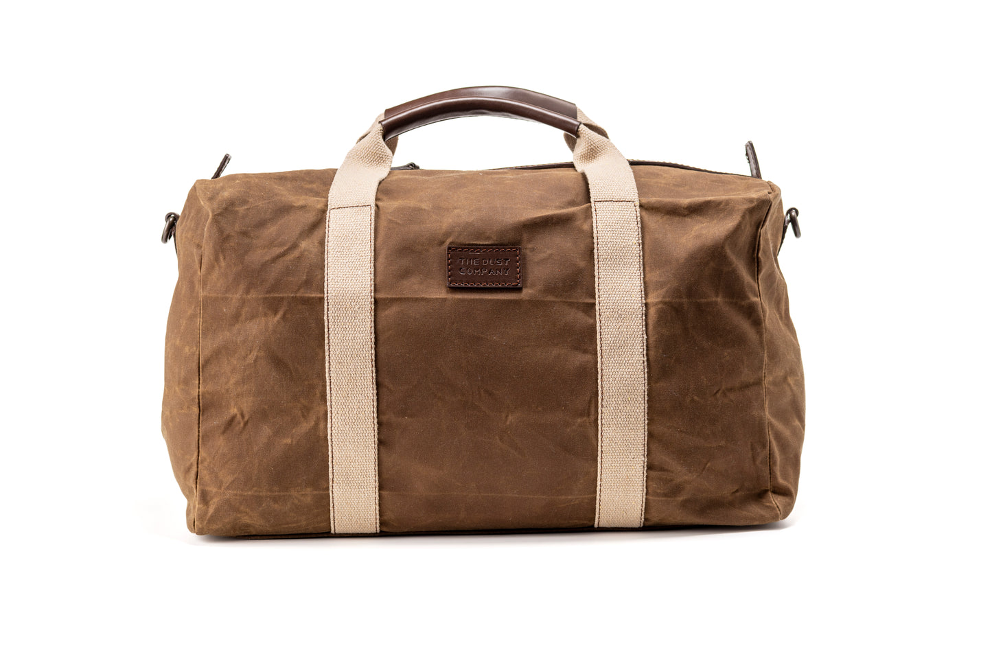 Duffle Bag In Waxed Cotton Made in USA Brown