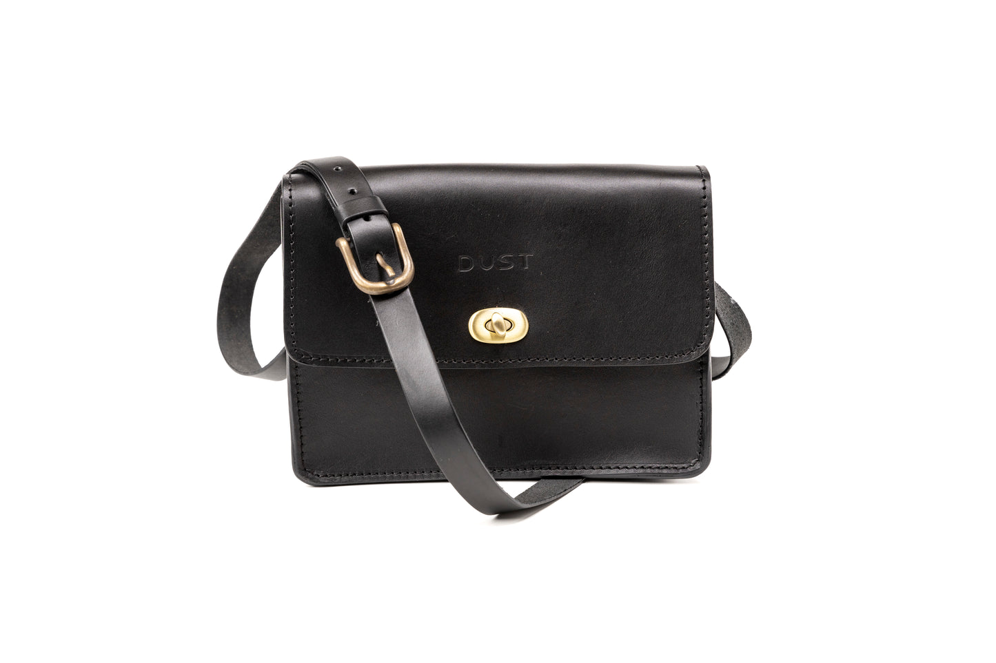 Leren Crossbody Zwart De Santa Fe Collectie