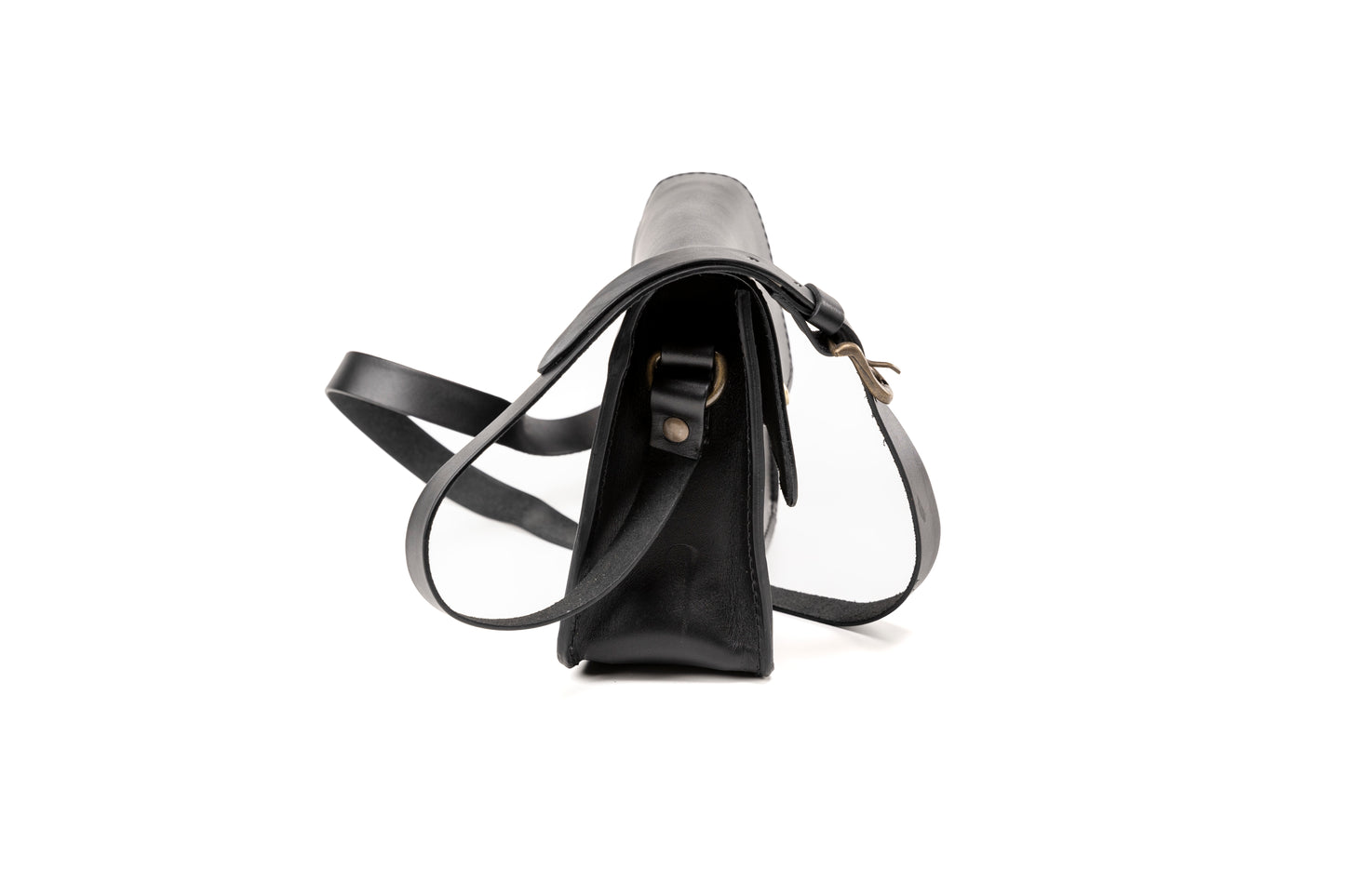 Leren Crossbody Zwart De Santa Fe Collectie