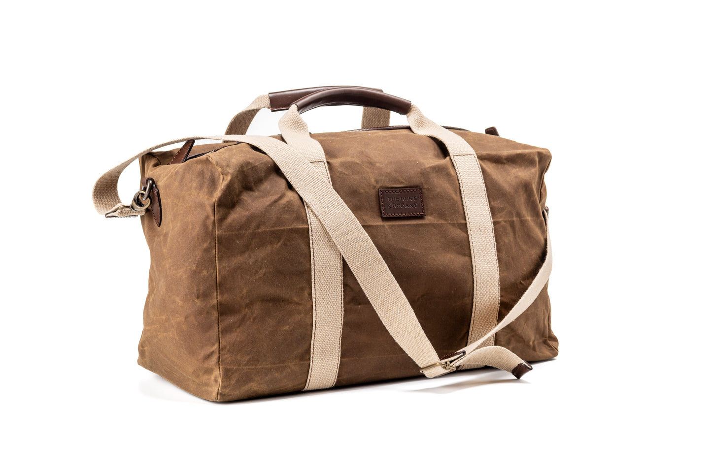 Duffle Bag In Waxed Cotton Made in USA Brown