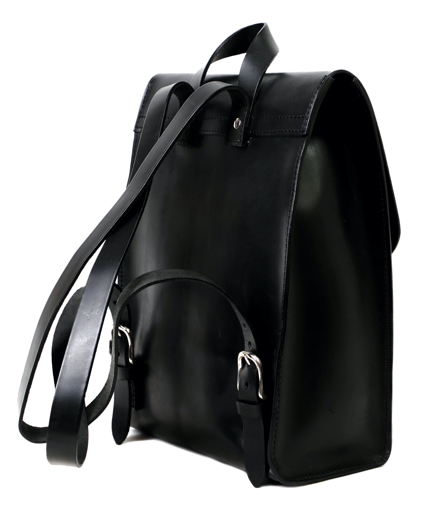 Zaino in Pelle Cuoio Nero Mod 120