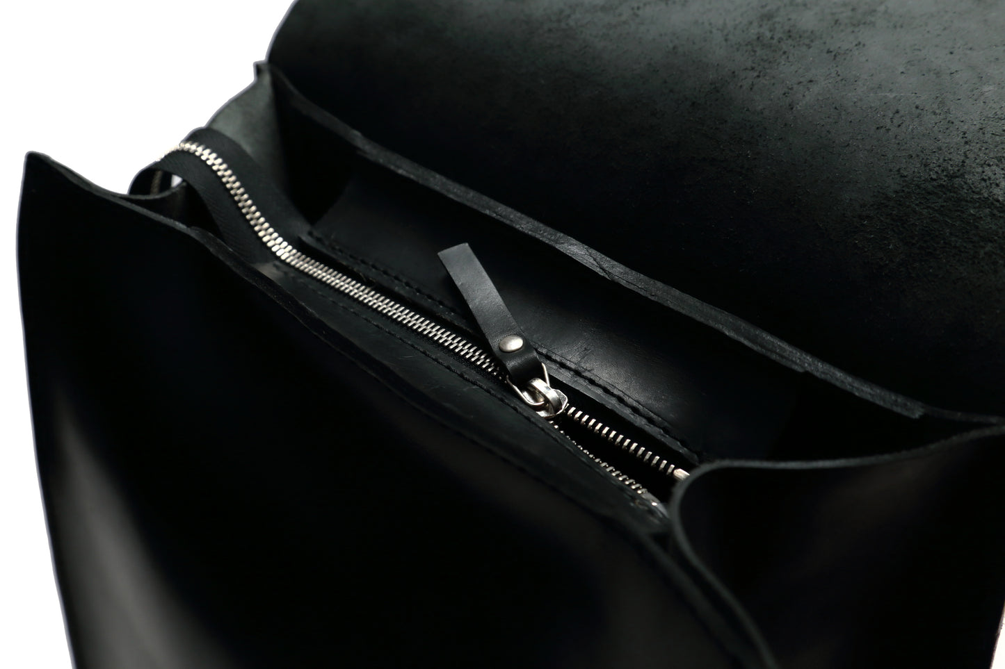 Zaino in Pelle Cuoio Nero Mod 120