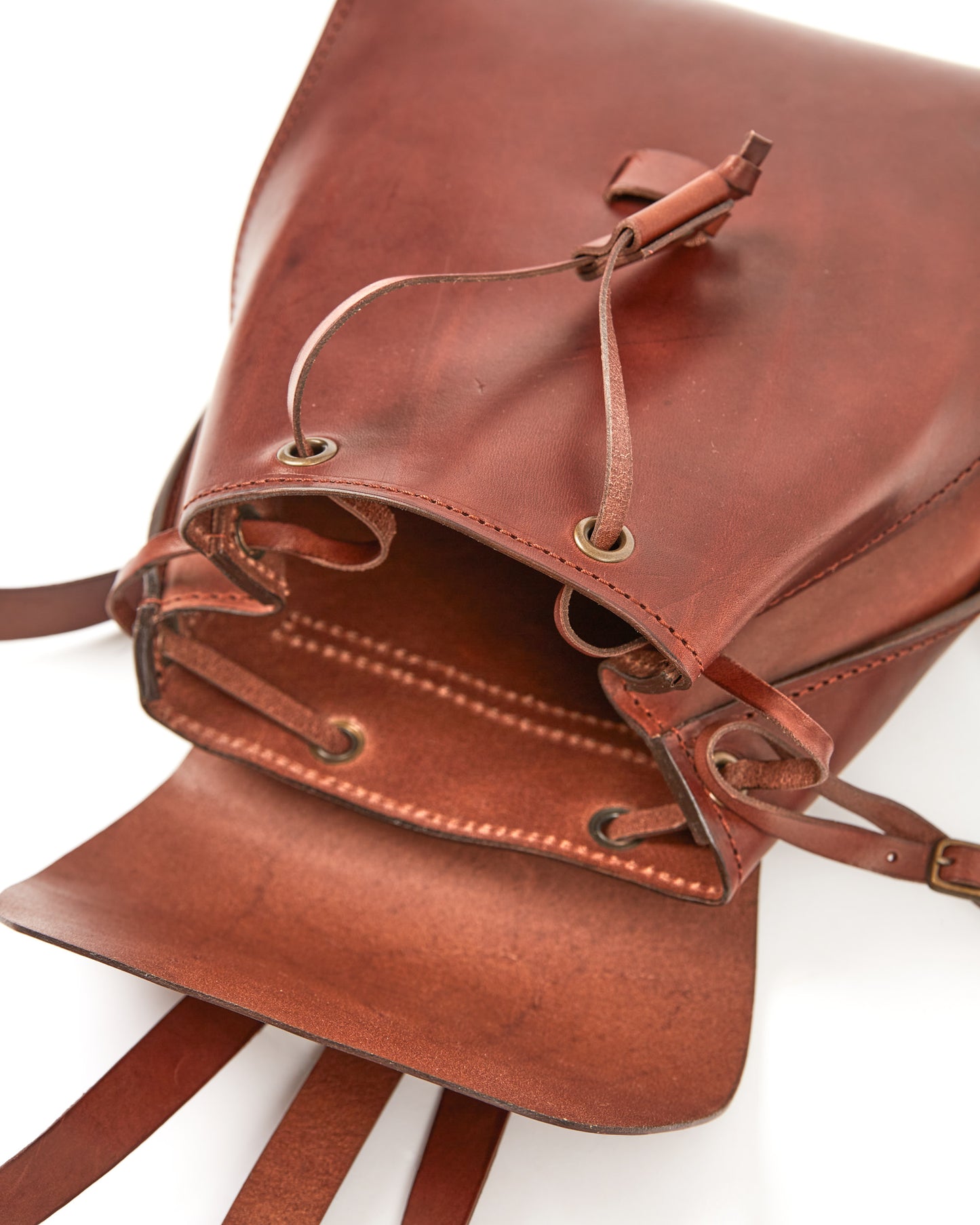 Zaino in Pelle Cuoio Testa di Moro Mod 130