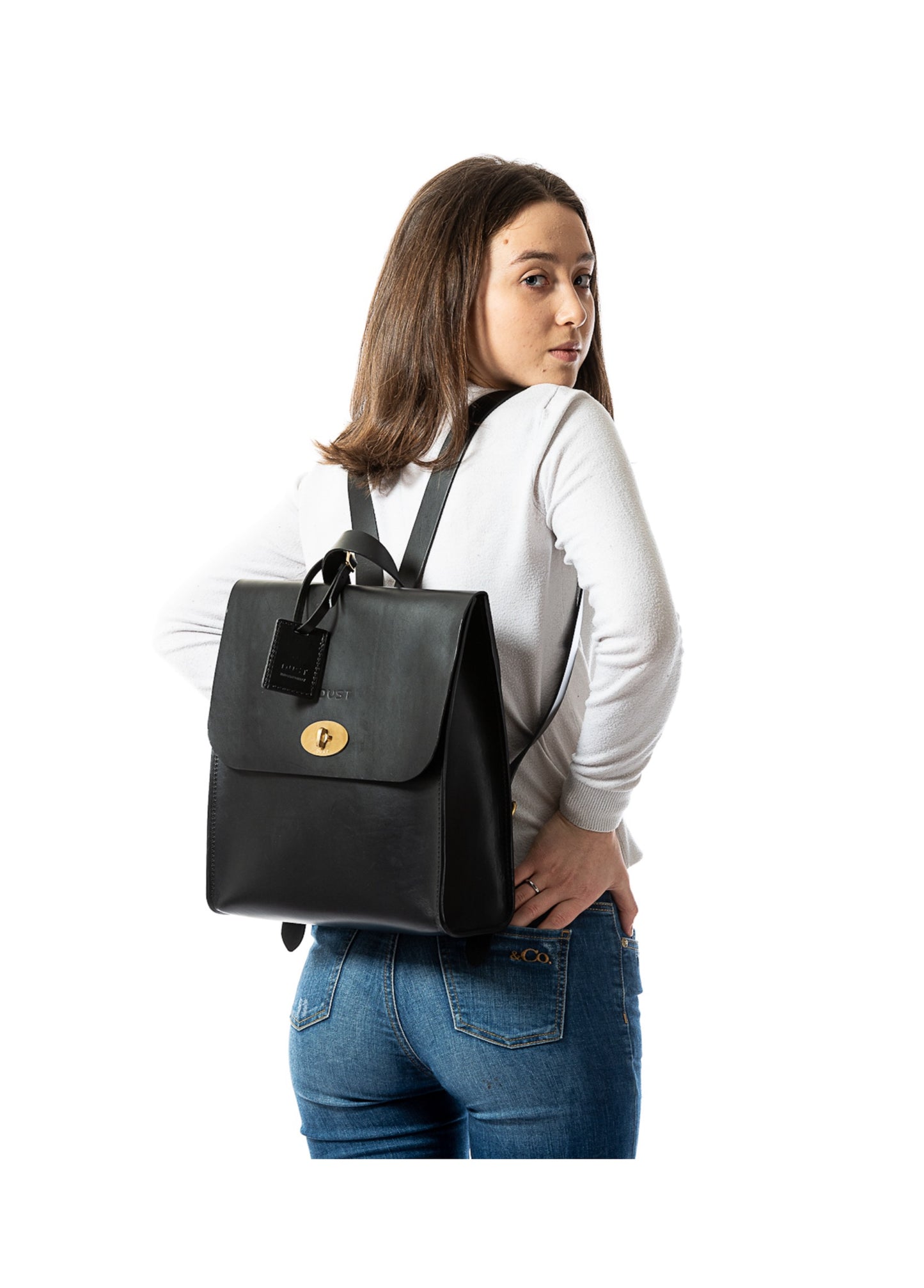 Zaino in pelle in Cuoio Black Artist Collection
