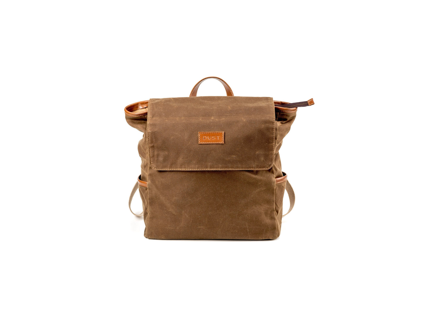 Zaino in pelle in cotone cerato Made In Usa Marrone