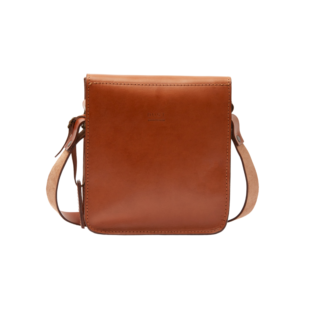 Messenger in pelle color cuoio marrone Mod 114