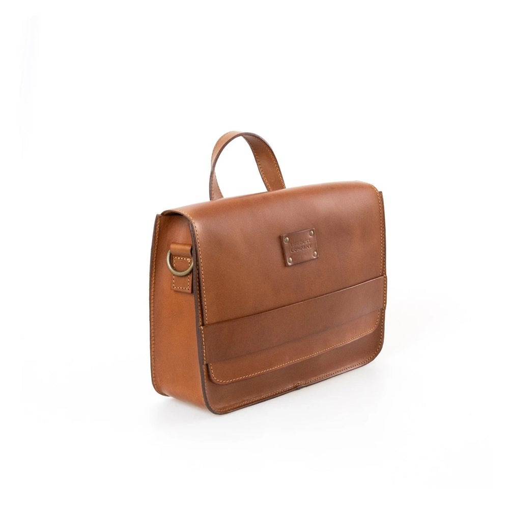 Leather Messenger in Cuoio Brown Mod 160