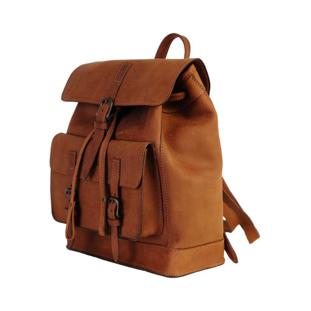 
                      
                        Leather Backpack in Heritage Brown Mod 103
                      
                    