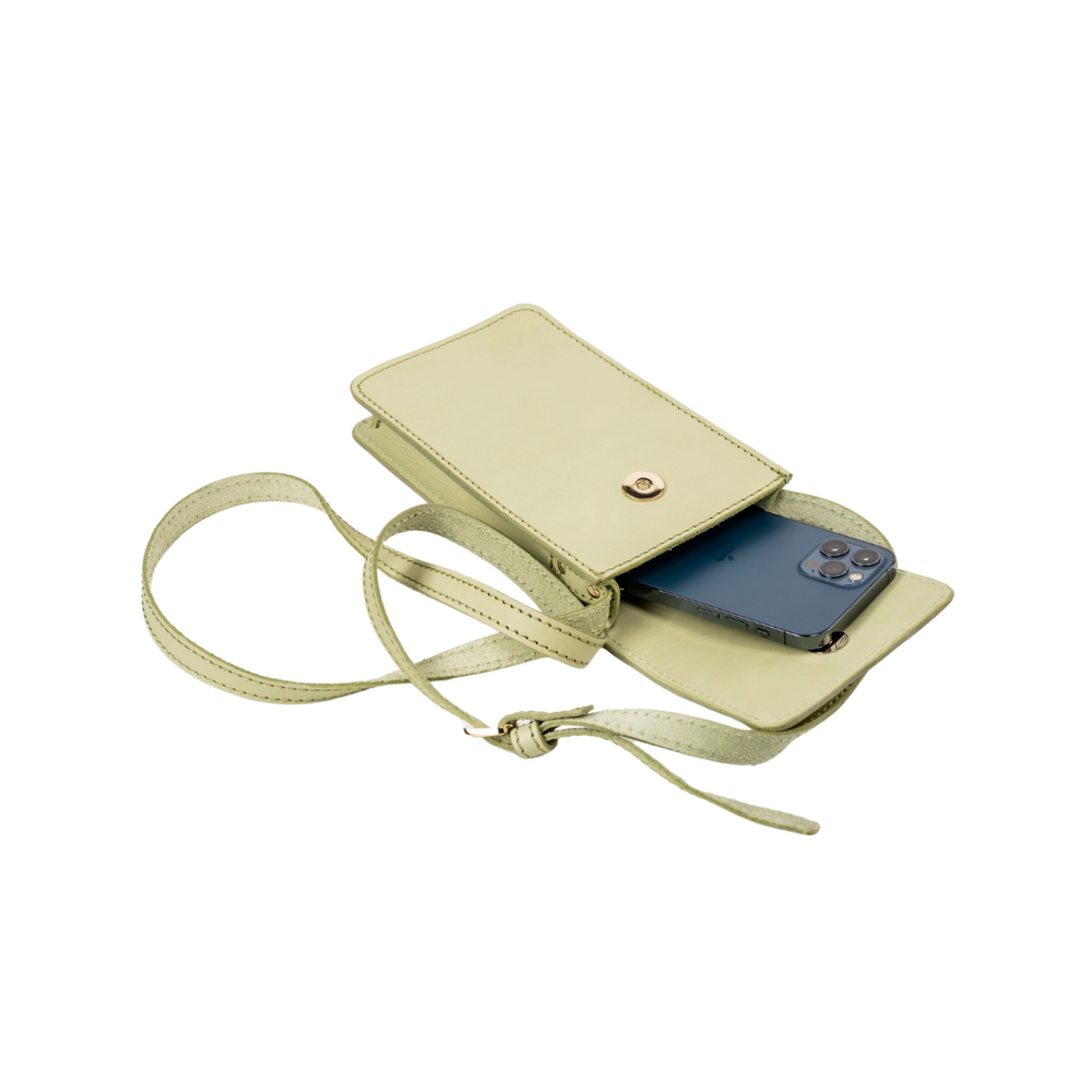 
                      
                        Leather Phone Holder Pistachio Silicon Valley Collection
                      
                    