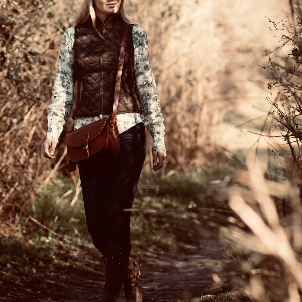 
                      
                        Leather Bag Dark Brown Princeton Collection
                      
                    