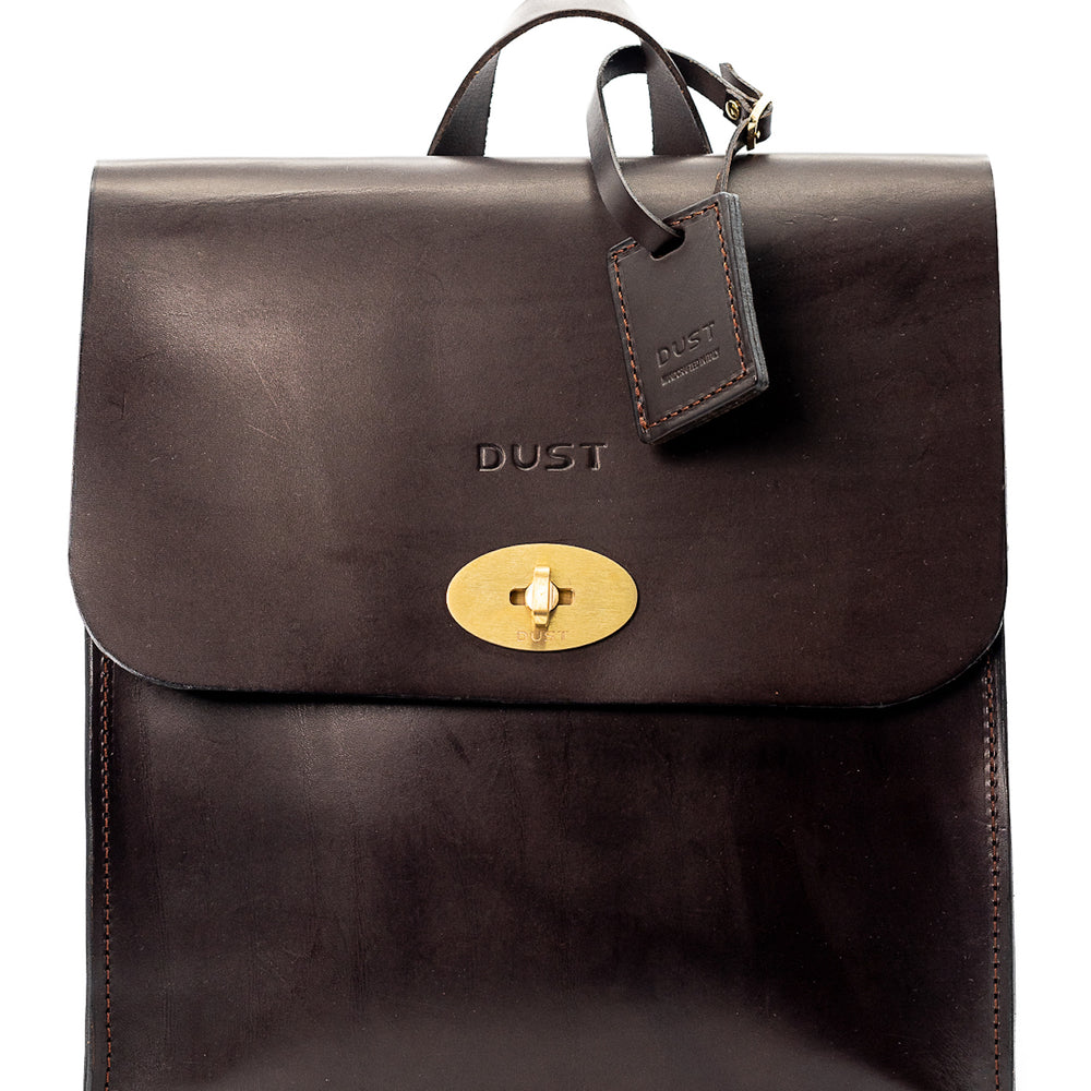 
                      
                        Leather Backpack in Cuoio Dark Brown Artist Collection
                      
                    