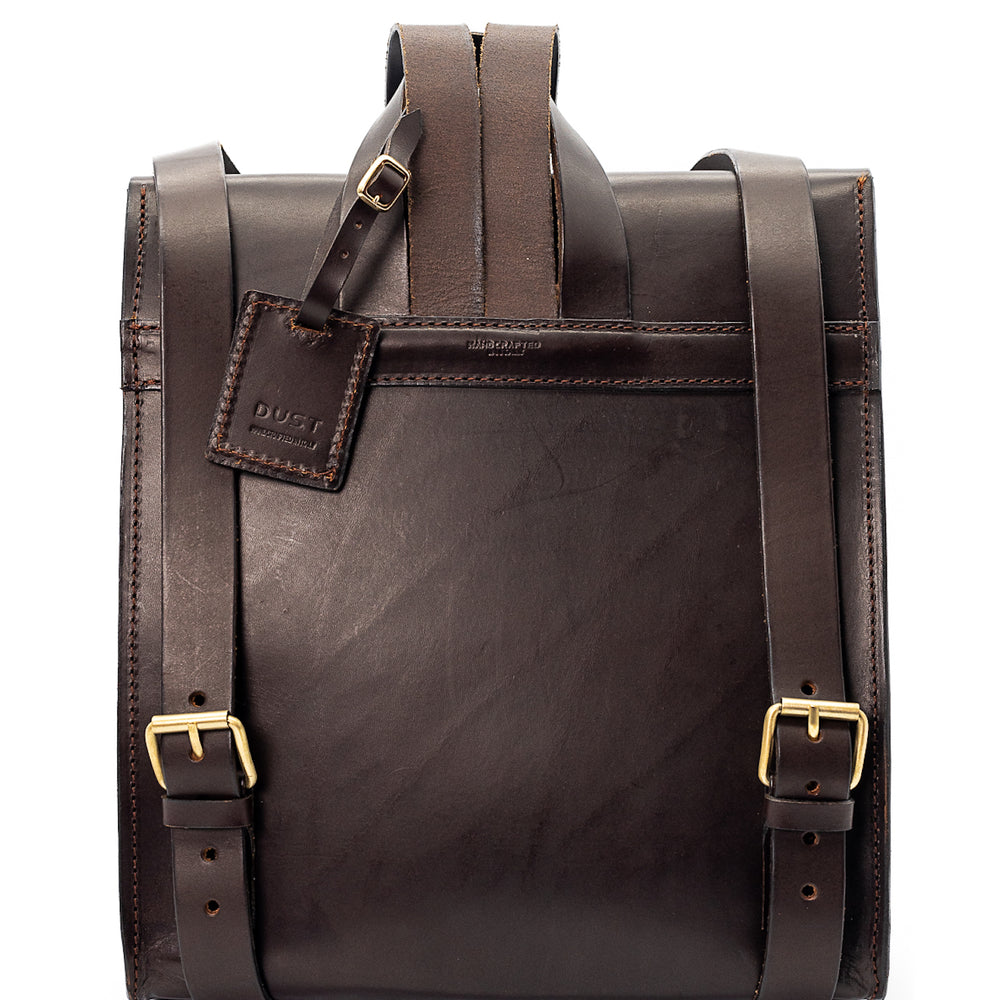 
                      
                        Leather Backpack in Cuoio Dark Brown Artist Collection
                      
                    