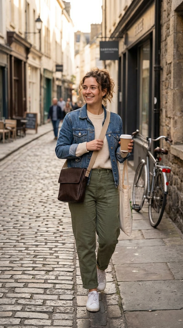 Leather Messenger Coffee Park Avenue Collection