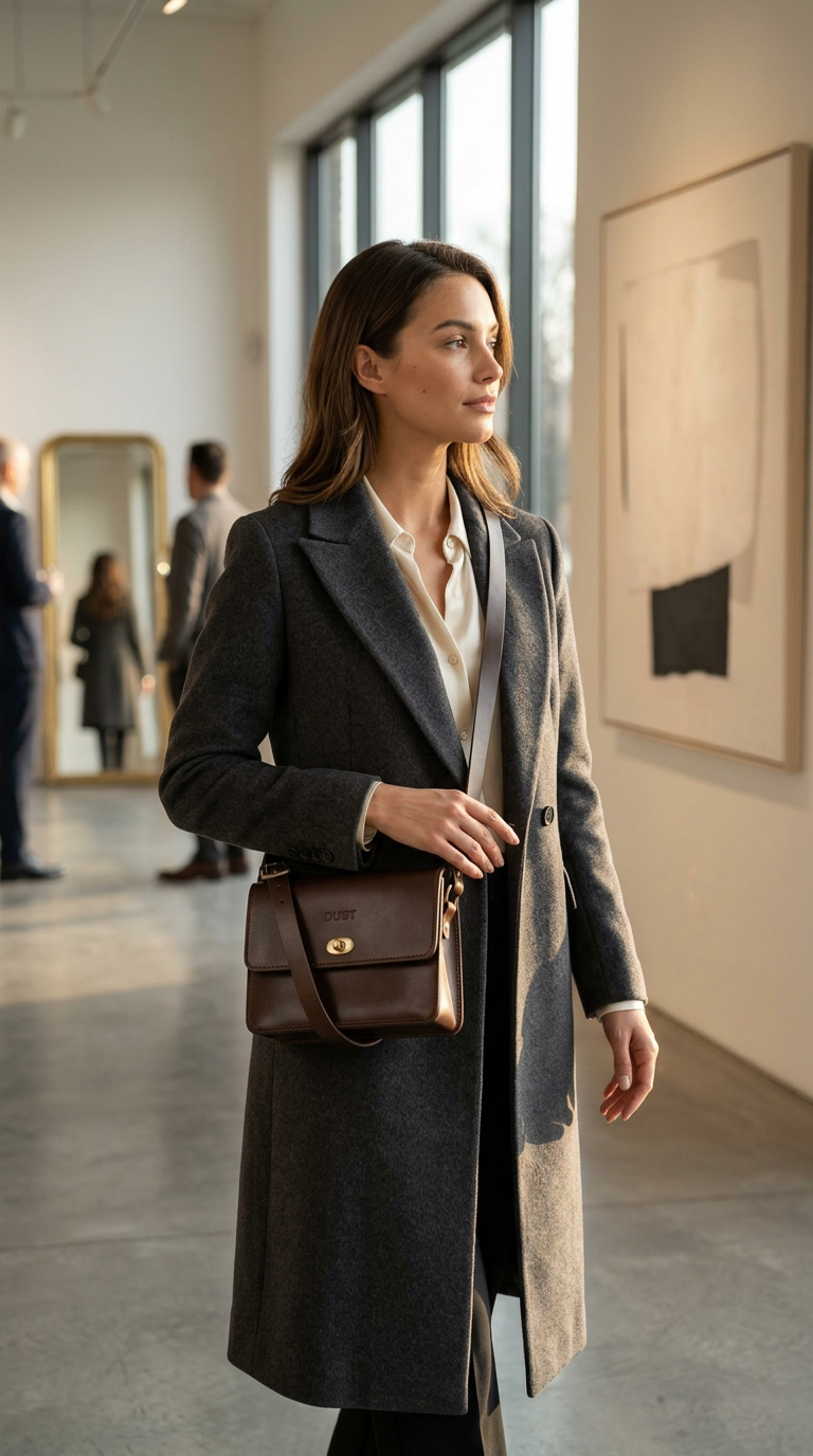 Leather Crossbody Dark Brown The Santa Fe Collection