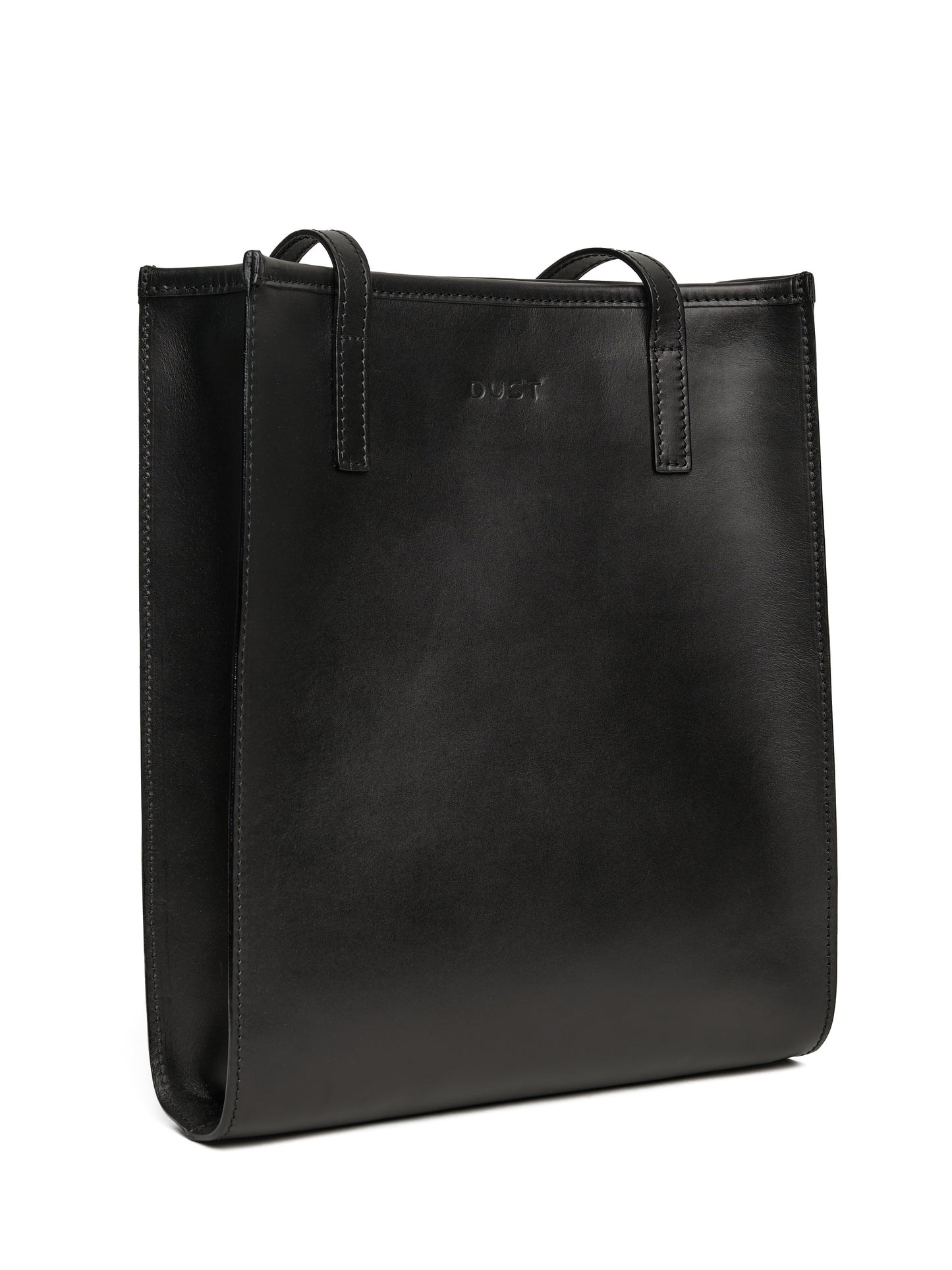 Leather Tote Black The Hamptons Collections