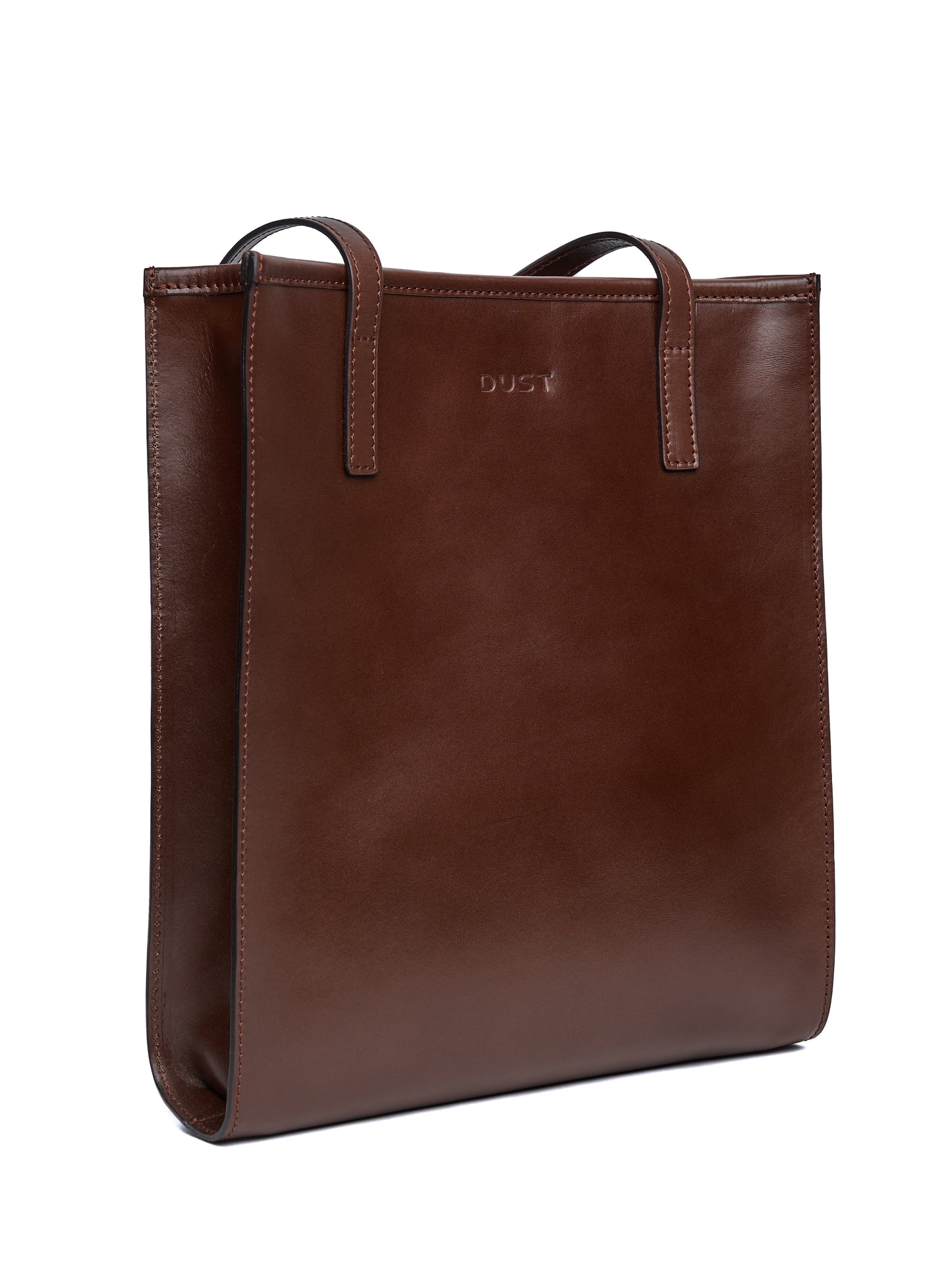 Leather Tote Dark Brown The Hamptons Collections