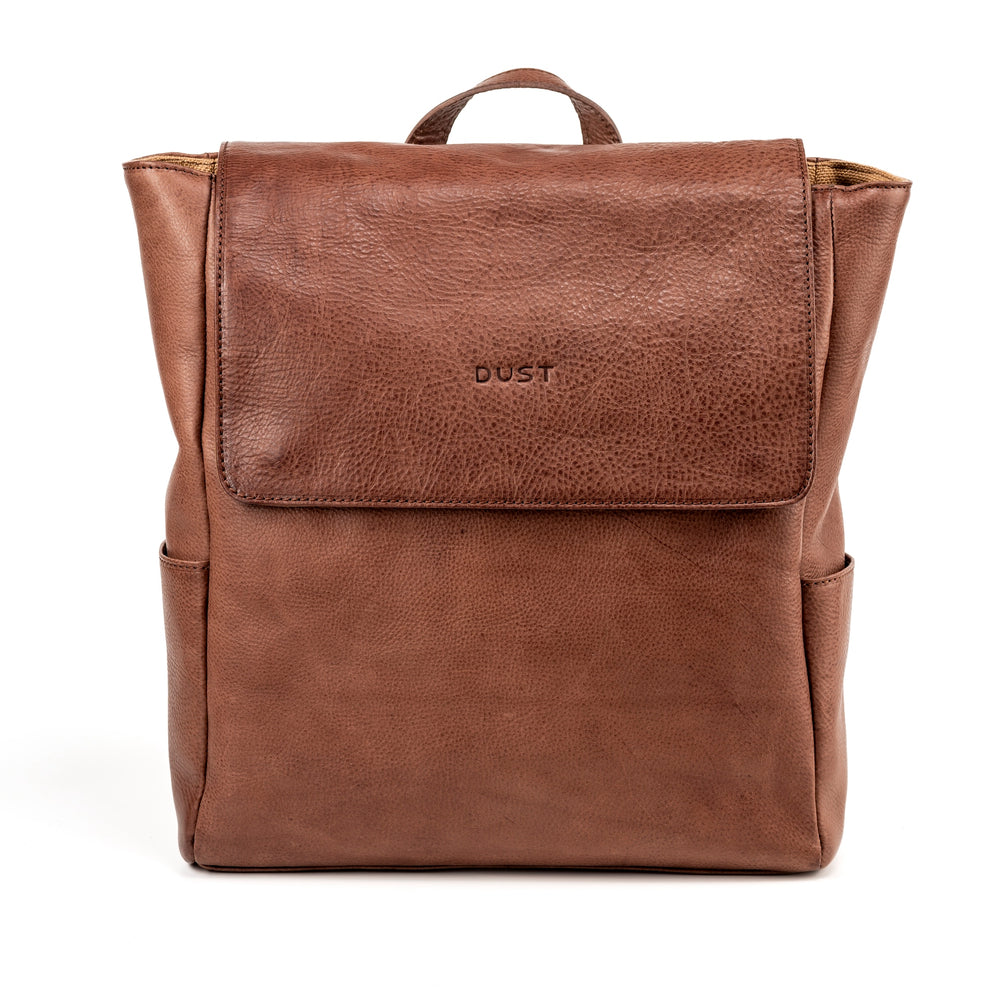 Leather Backpack Tobacco Boston Collection