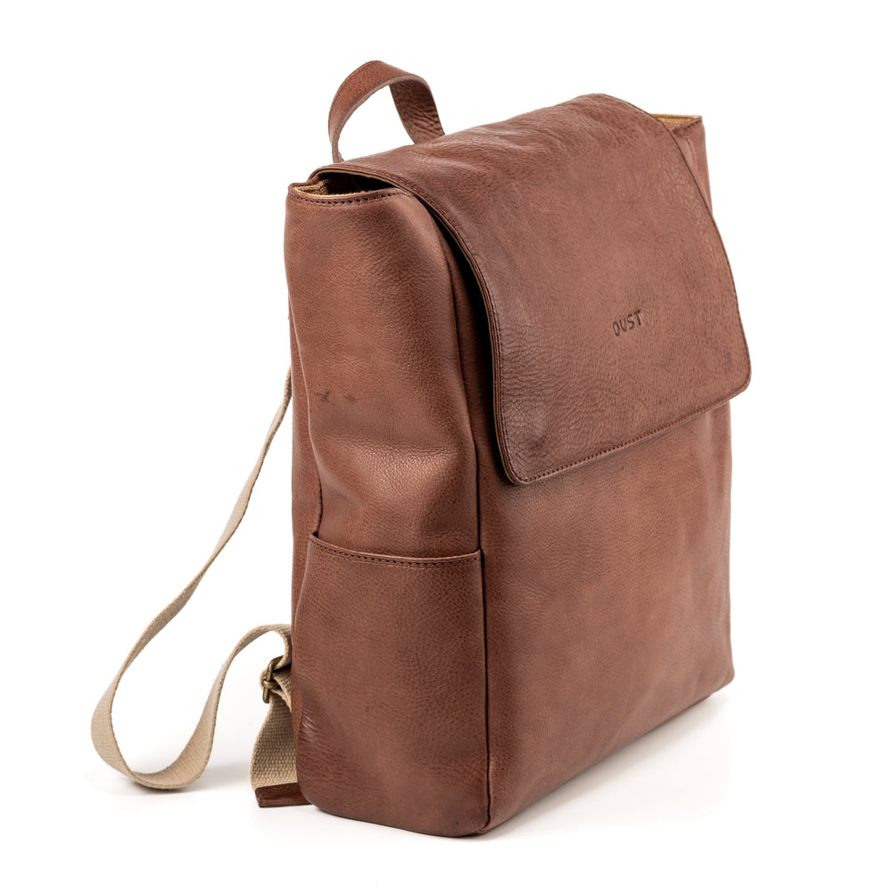 Leather Backpack Tobacco Boston Collection