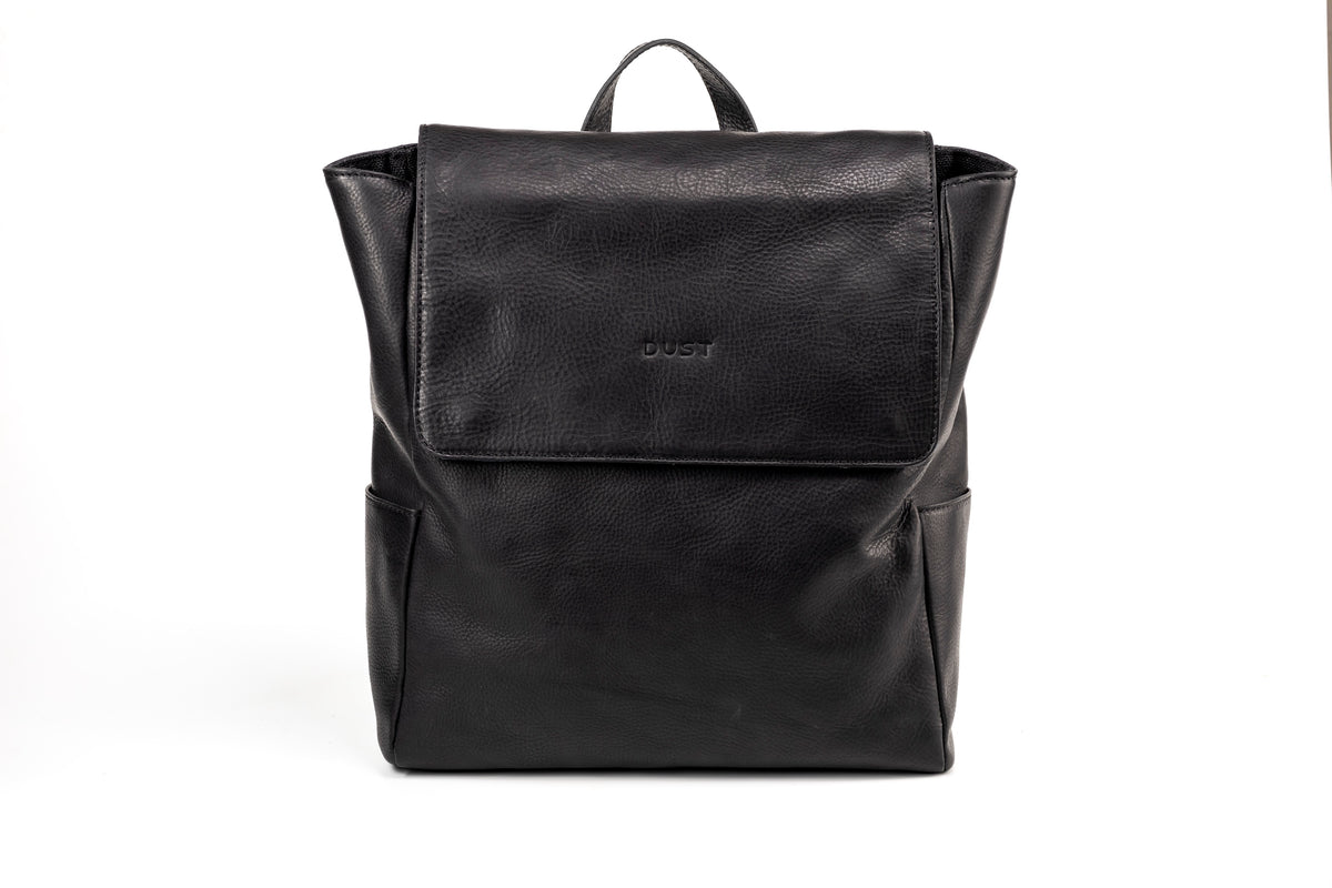 Leather Backpack Black Boston Collection – The Dust Company display picture 1