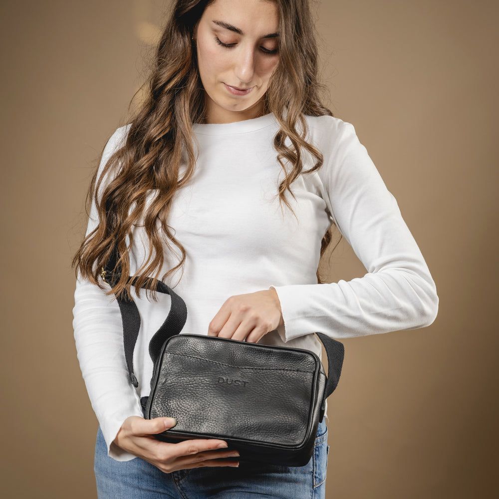 
                      
                        Leather Crossbody Black The Sausalito Collection
                      
                    