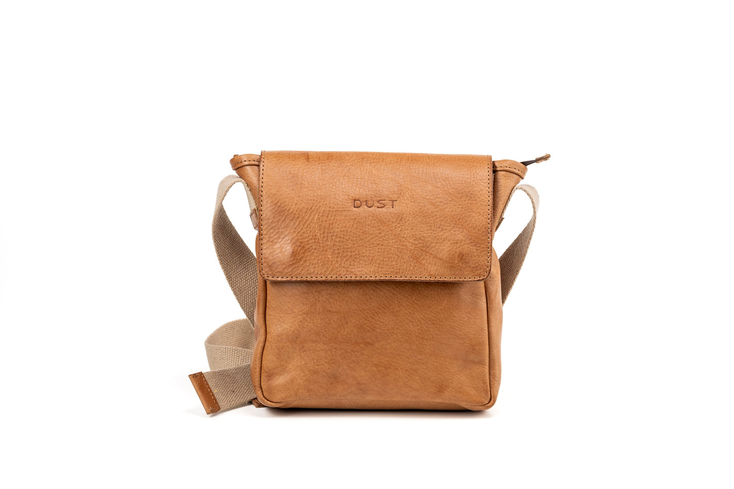 Leather Messenger Light Brown Park Avenue Collection