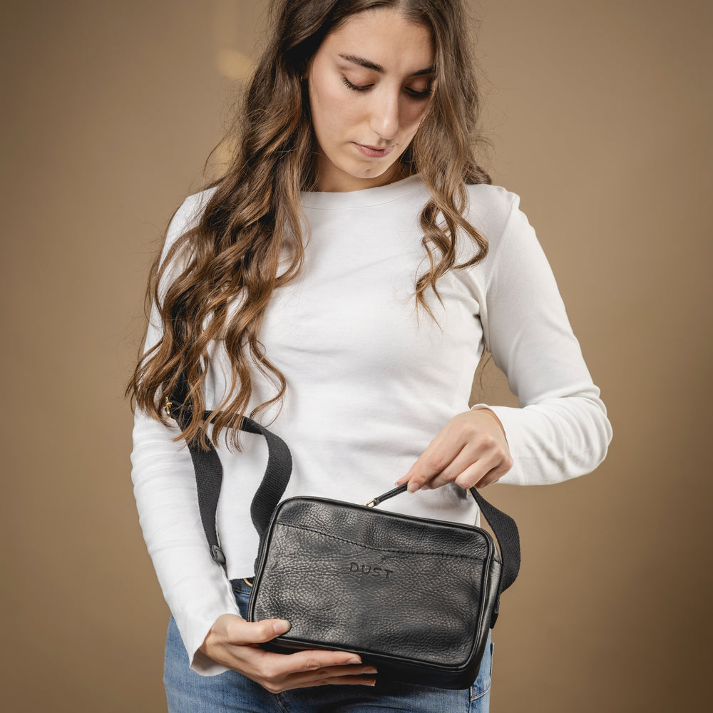 
                      
                        Leather Crossbody Black The Sausalito Collection
                      
                    