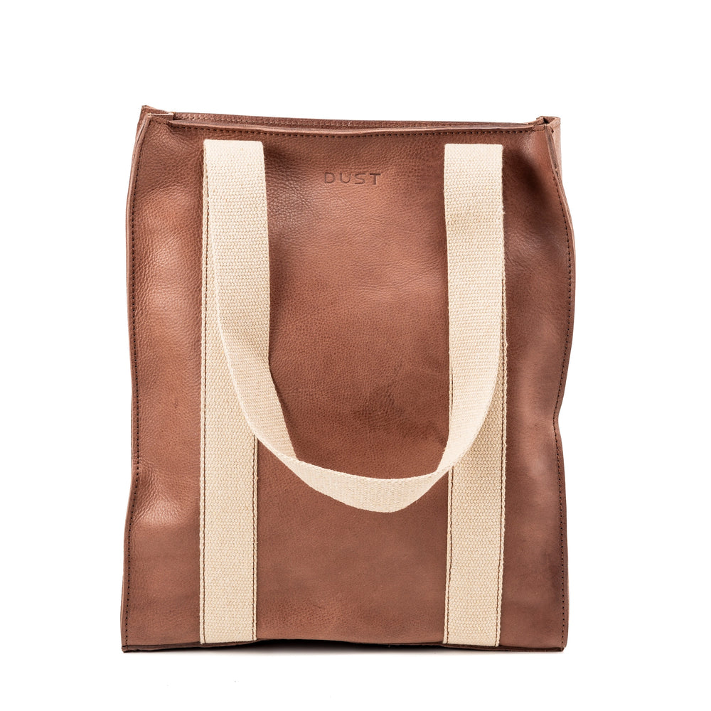 
                      
                        Leather Tote Tobacco Manhattan Collection
                      
                    