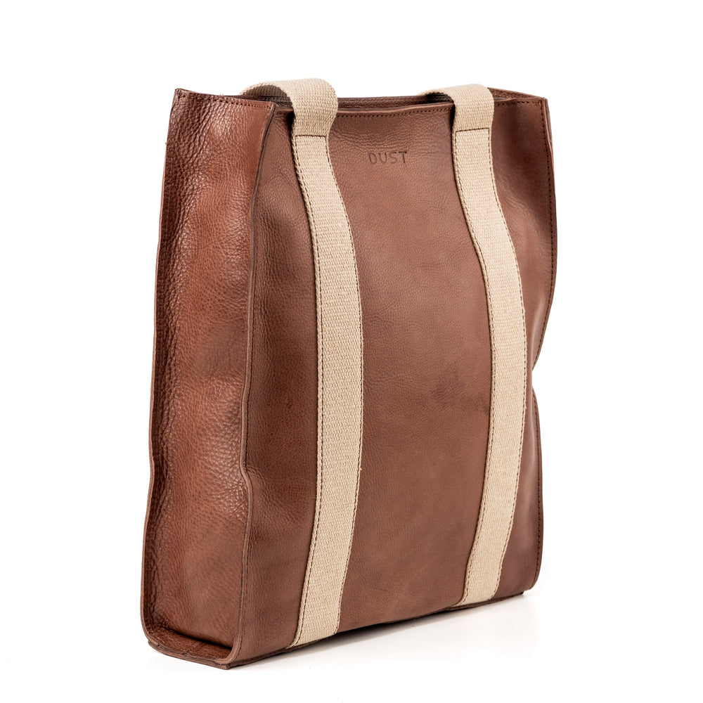 
                      
                        Leather Tote Tobacco Manhattan Collection
                      
                    