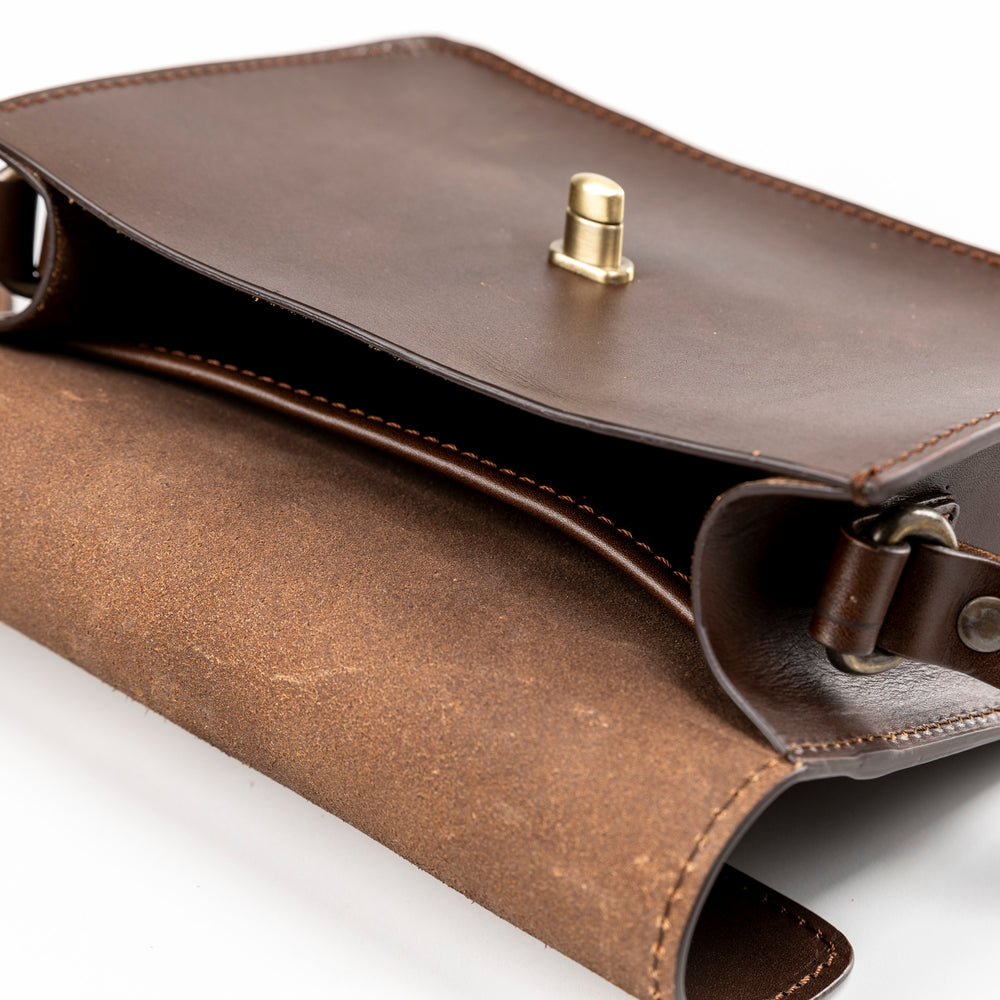 
                      
                        Leather Crossbody Dark Brown The Santa Fe Collection
                      
                    