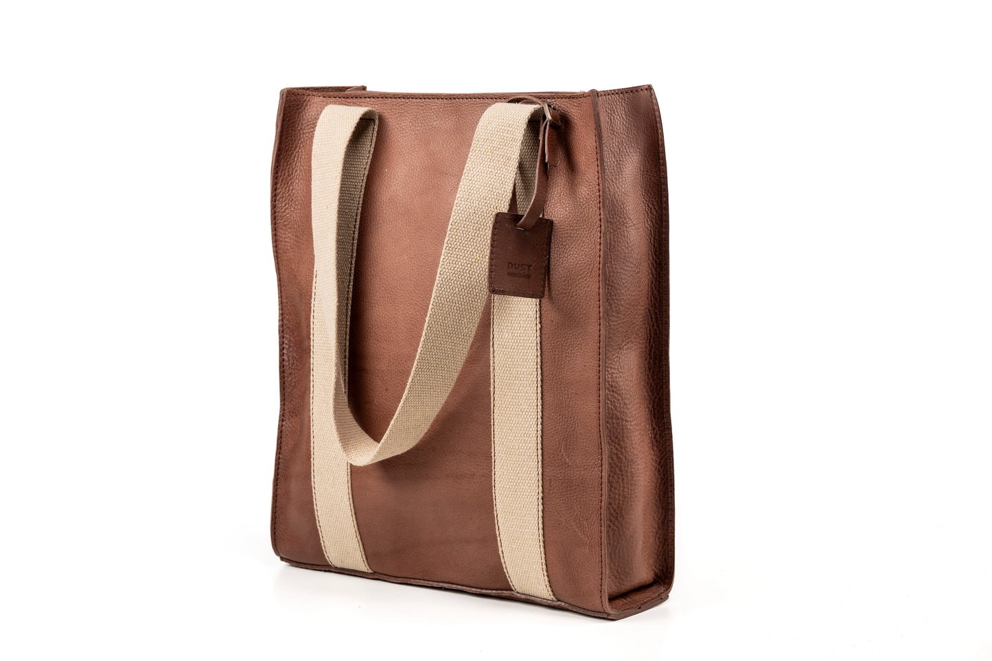 Leather Tote Tobacco Manhattan Collection