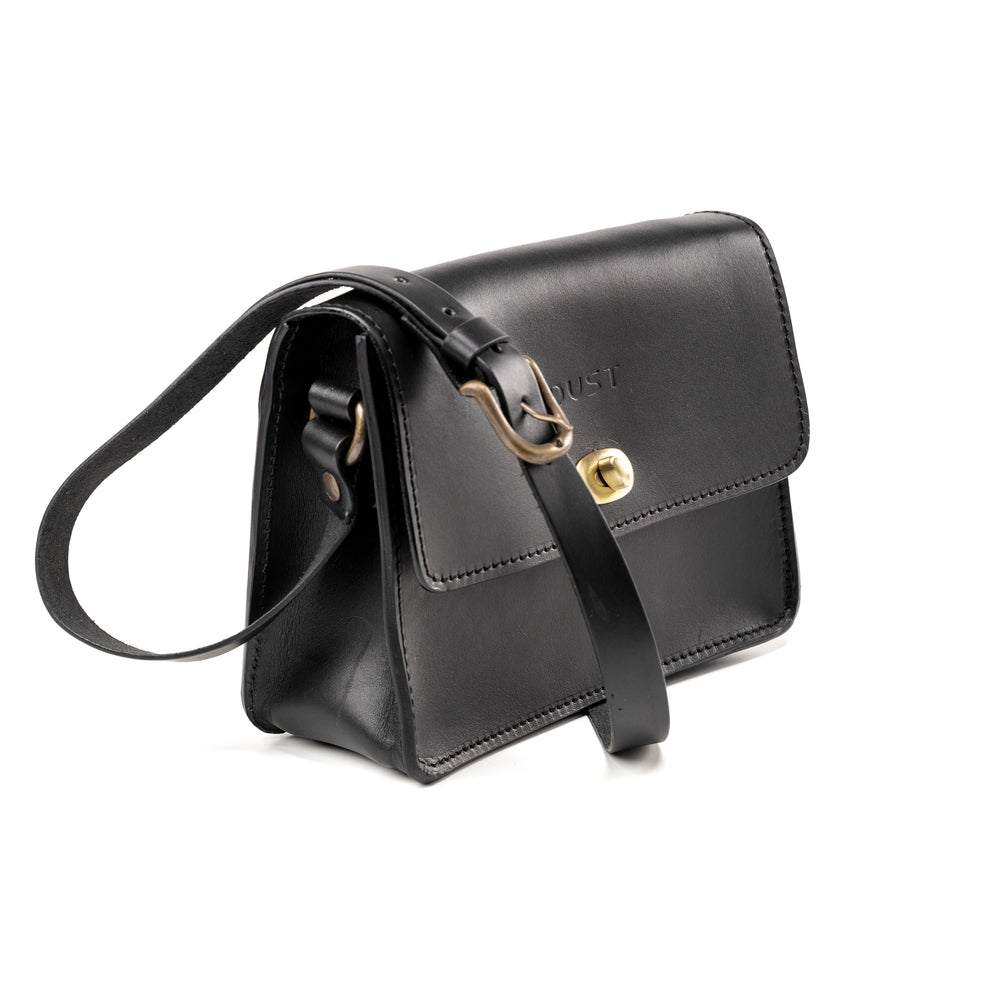 Leather Crossbody Black The Santa Fe Collection