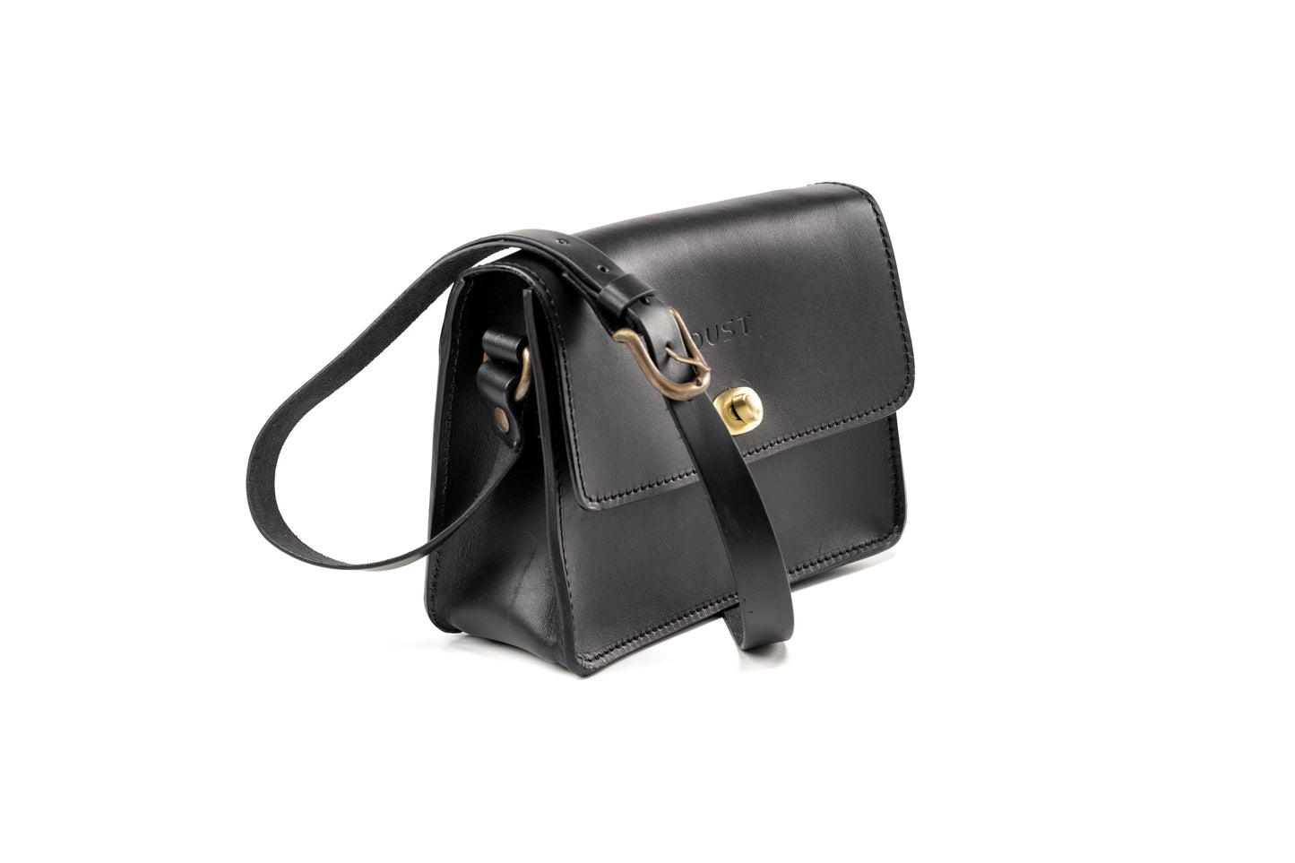 Leather Crossbody Black The Santa Fe Collection