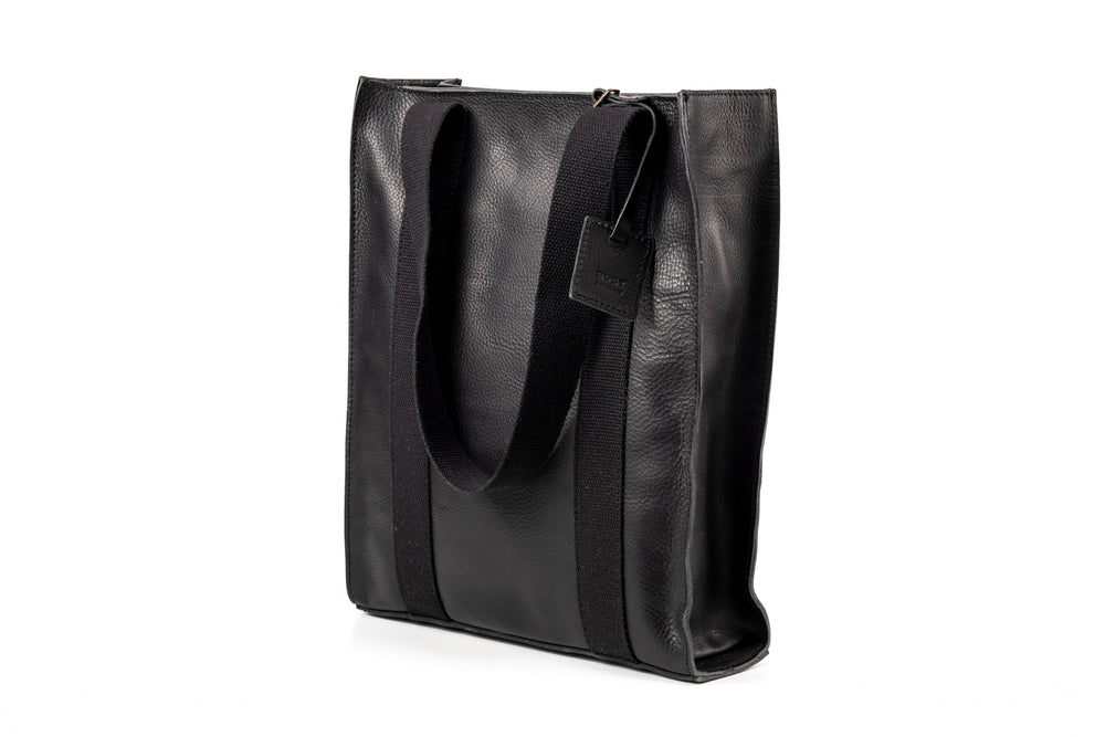 Borsa in pelle nera Manhattan Collection