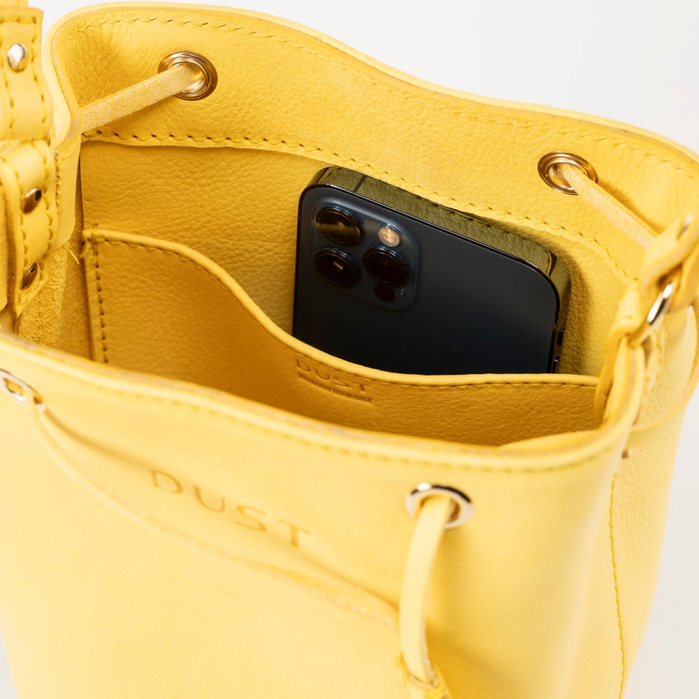 
                      
                        Leather Bucket Yellow Chelsea Collection
                      
                    