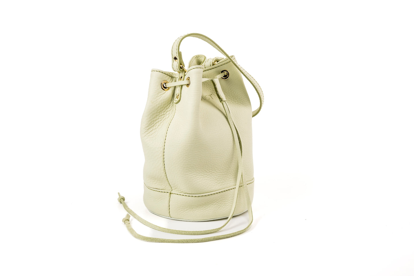 Leather Bucket Pistachio Chelsea Collection