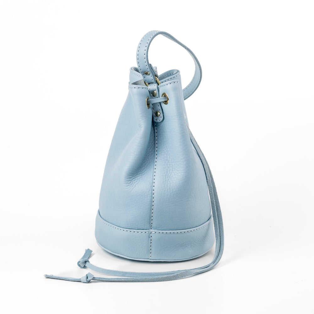 
                      
                        Leather Bucket Light Blue Chelsea Collection
                      
                    