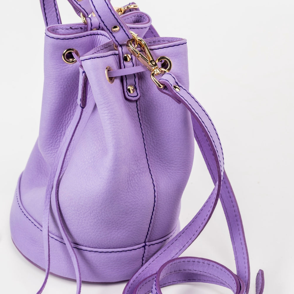 
                      
                        Leather Bucket Lavender Chelsea Collection
                      
                    