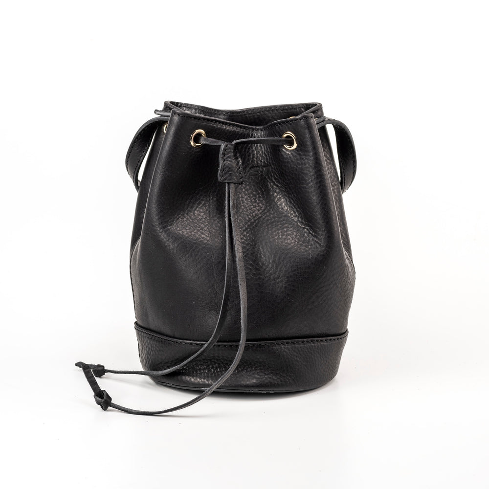 Leather Bucket Black Chelsea Collection