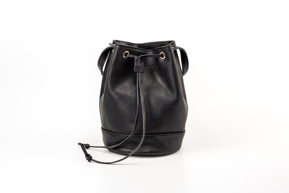 Leather Bucket Black Chelsea Collection