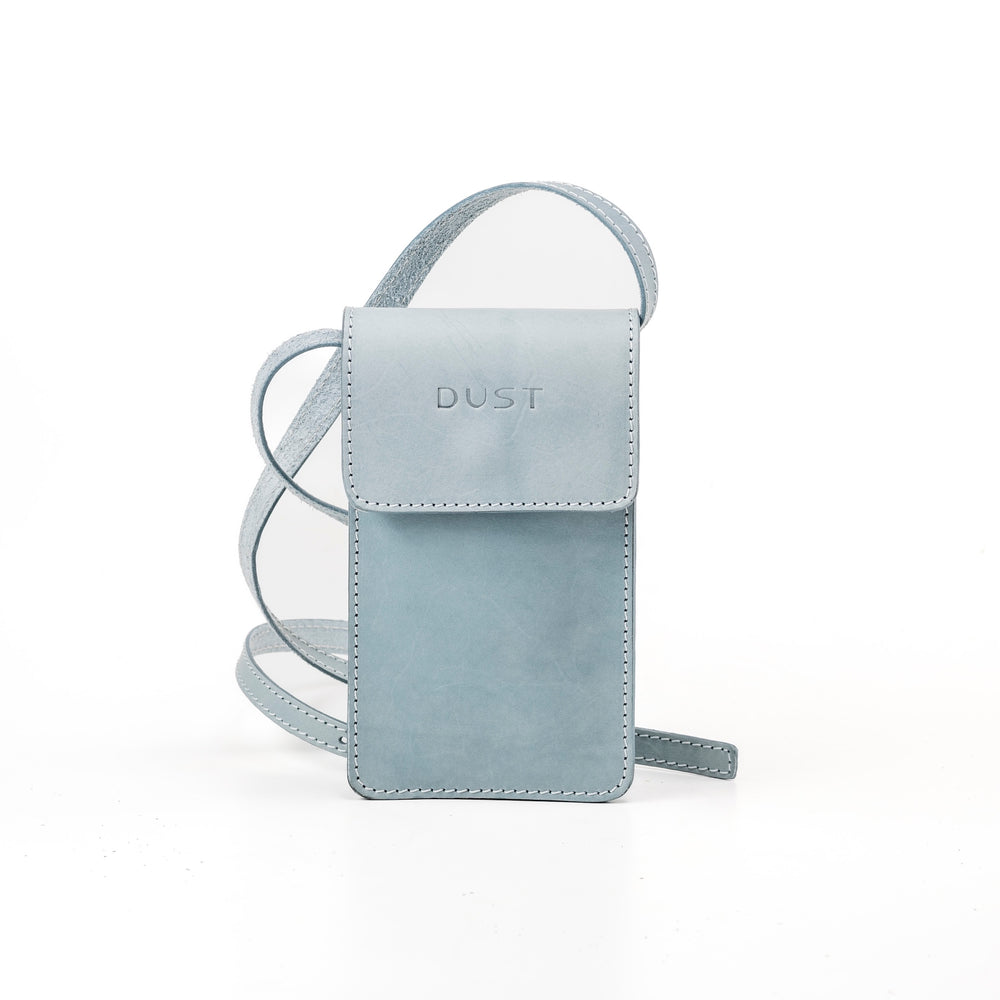 
                      
                        Leather Phone Holder Light Blue Silicon Valley Collection
                      
                    