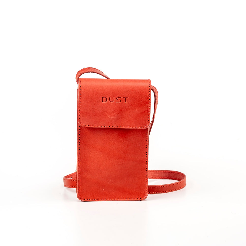 Leather Phone Holder Red Silicon Valley Collection