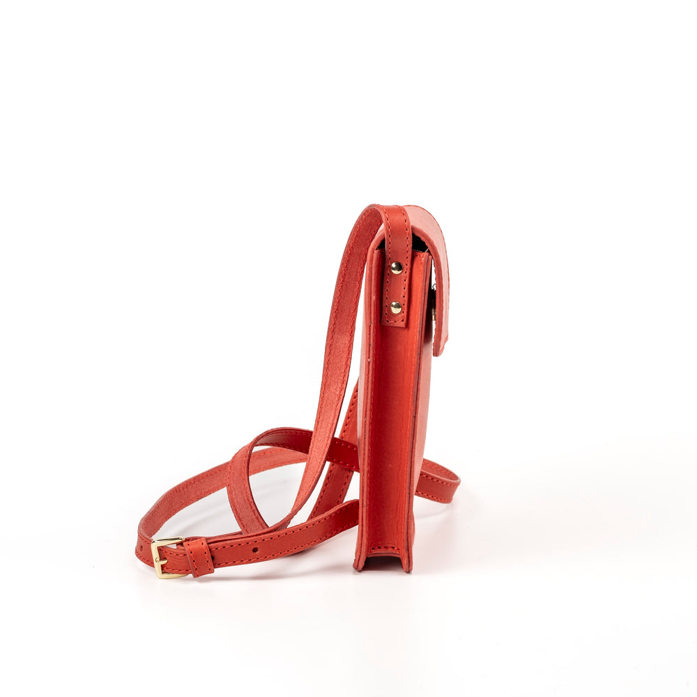 
                      
                        Leather Phone Holder Red Silicon Valley Collection
                      
                    