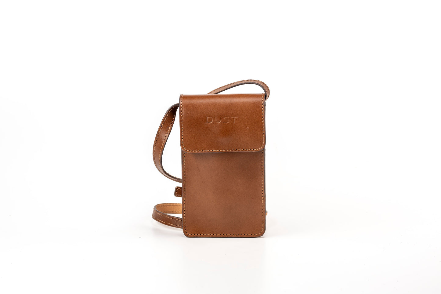 Leather Phone Holder Brown Silicon Valley Collection