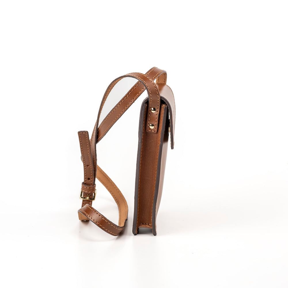 
                      
                        Leather Phone Holder Brown Silicon Valley Collection
                      
                    