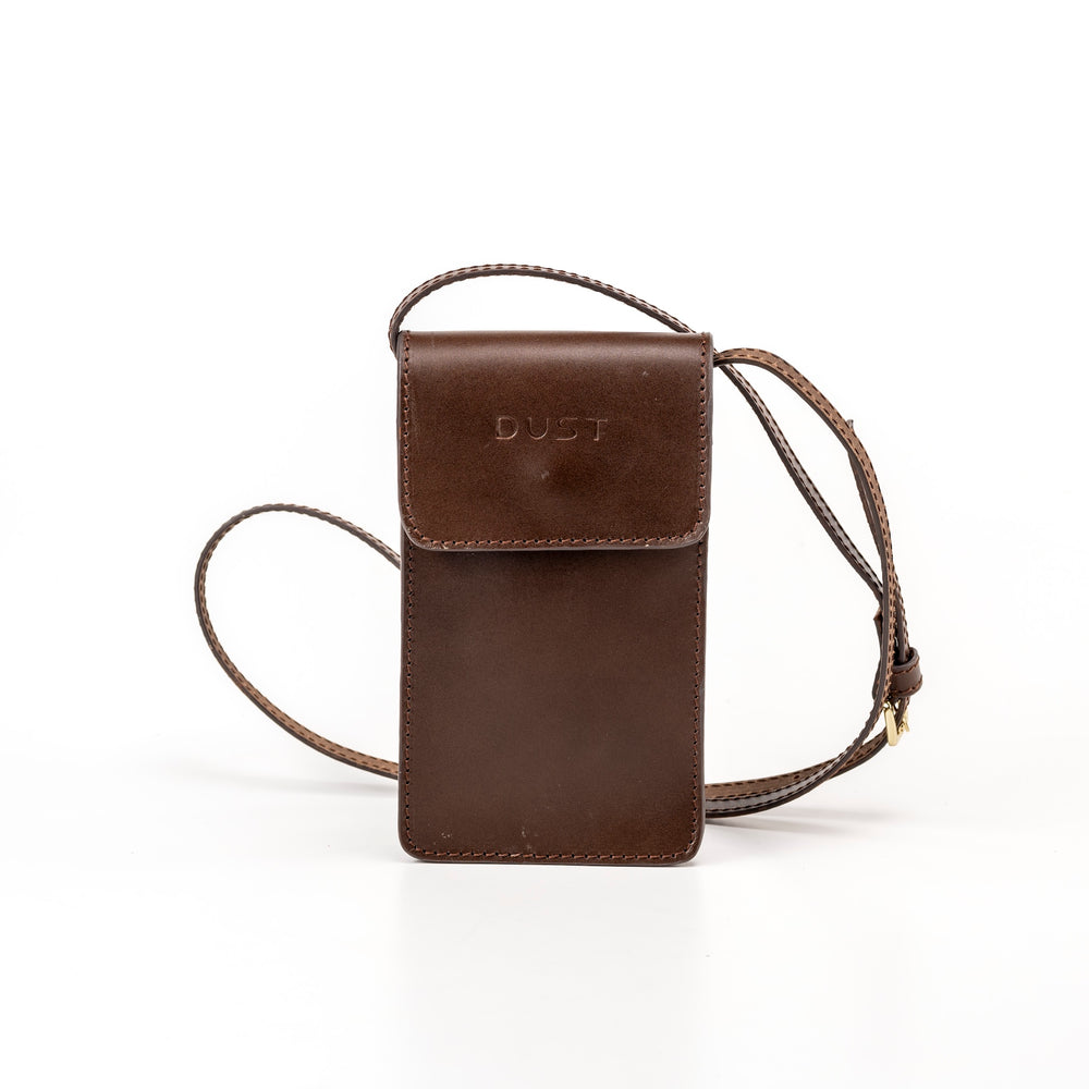 
                      
                        Leather Phone Holder Dark Brown Silicon Valley Collection
                      
                    