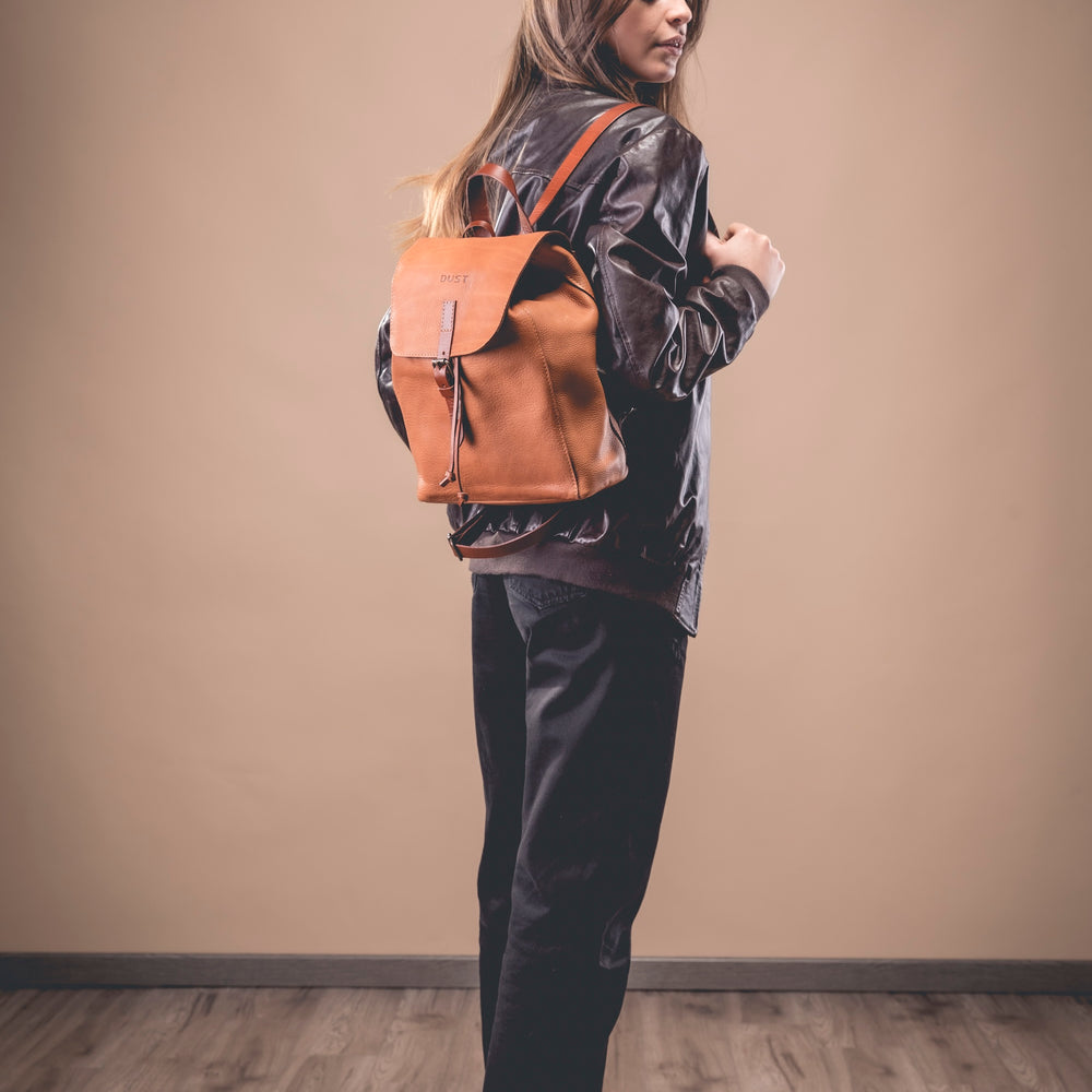 
                      
                        Leather Backpack in Arizona Brown
                      
                    